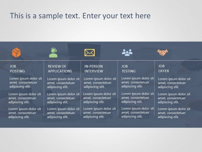 Recruitment Process 2 PowerPoint Template & Google Slides Theme