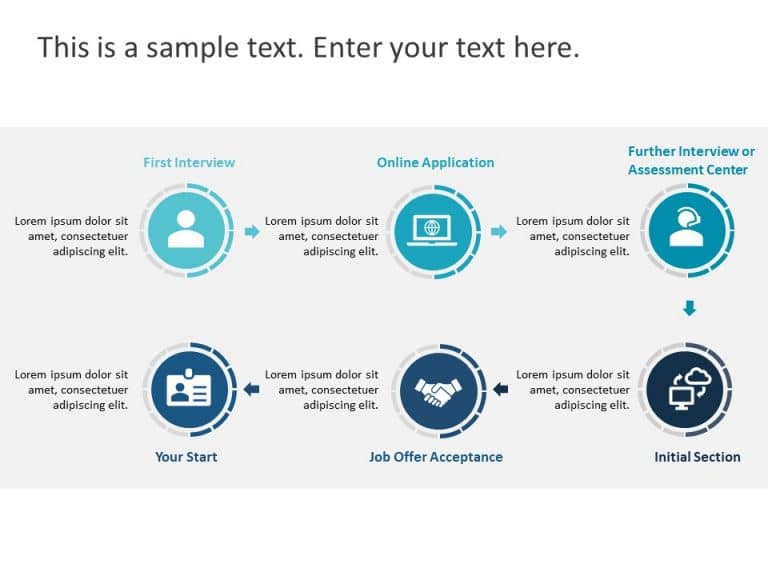 Recruitment Process 8 PowerPoint Template & Google Slides Theme
