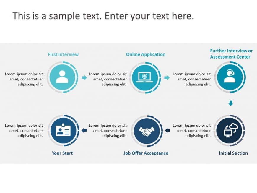 Recruitment Process 8 PowerPoint Template