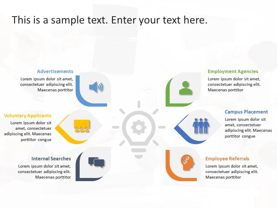 Recruitment Channels 1 PowerPoint Template & Google Slides Theme