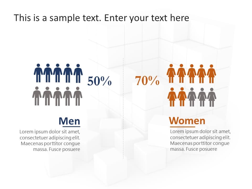 Demographic Comparison PowerPoint Template & Google Slides Theme