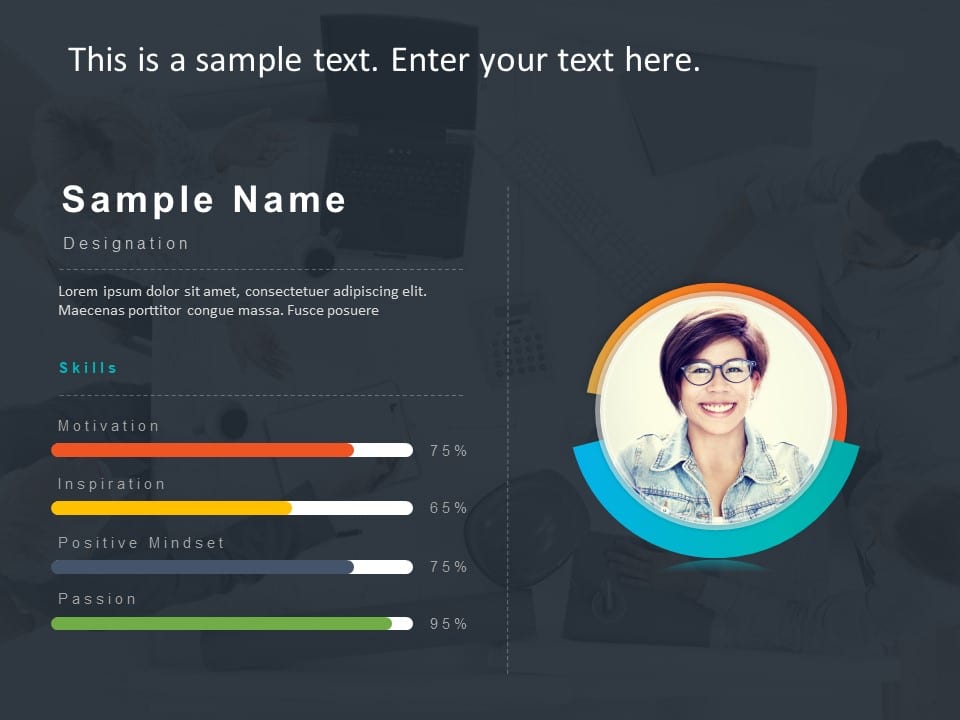 Employee Profile Powerpoint Template 4 SlideUpLift