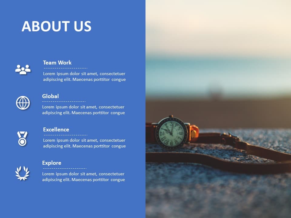 About Us 4 PowerPoint Template