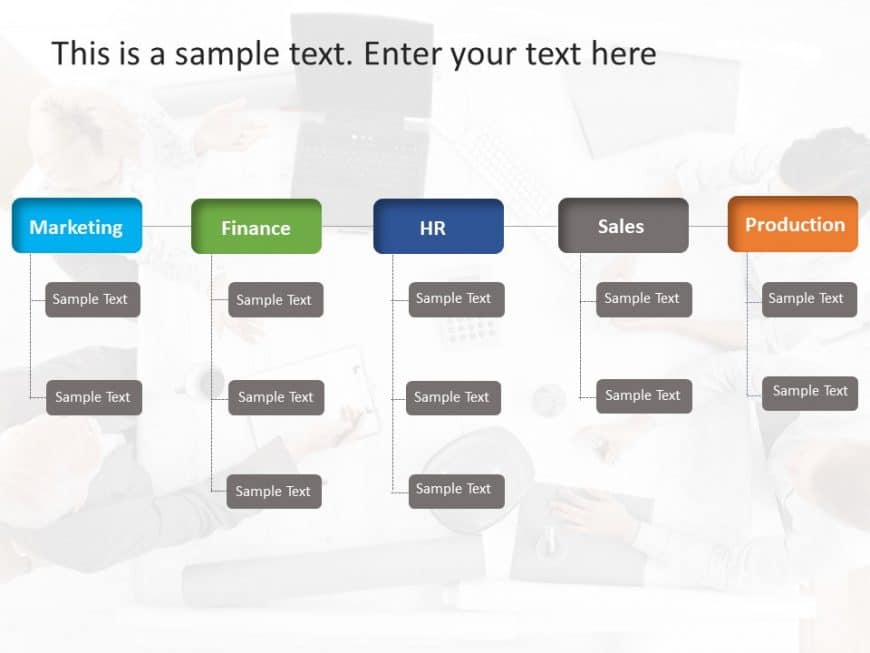 Org Chart 22 PowerPoint Template