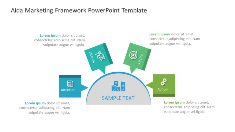 AIDA Marketing Framework PowerPoint Template 2 & Google Slides Theme