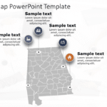 Alabama Map 5 PowerPoint Template & Google Slides Theme