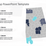 Alabama Map 6 PowerPoint Template & Google Slides Theme