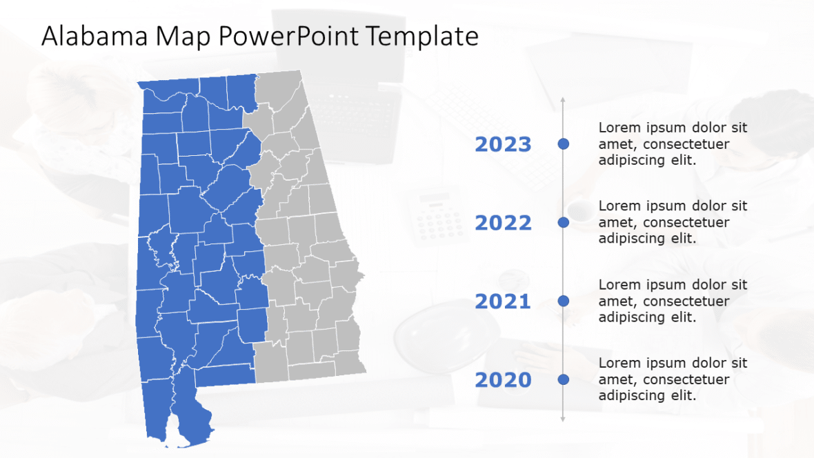 1096+ Free Editable Alabama Maps Templates for PowerPoint SlideUpLift