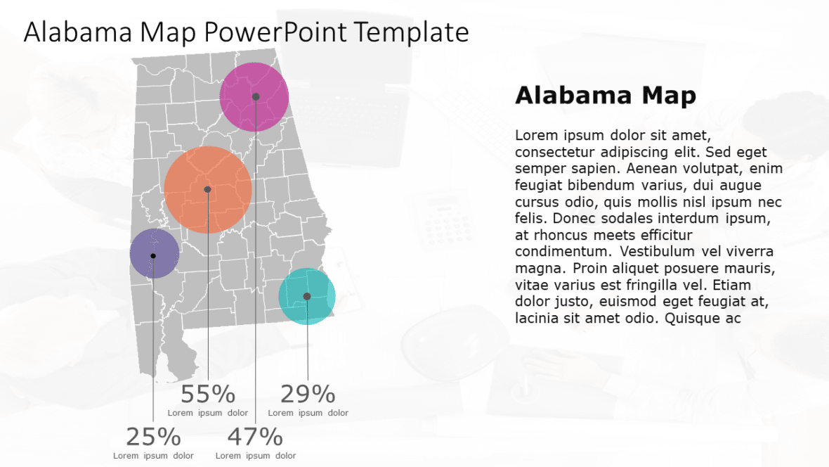 1096+ Free Editable Alabama Maps Templates for PowerPoint SlideUpLift