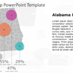 Alabama Map 8 PowerPoint Template & Google Slides Theme