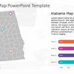 Alabama Map 9 PowerPoint Template & Google Slides Theme