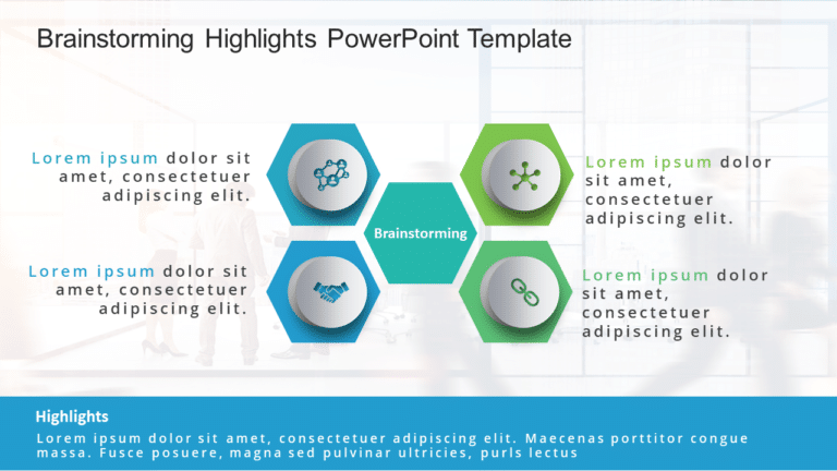 Brainstorming Highlights PowerPoint Template & Google Slides Theme