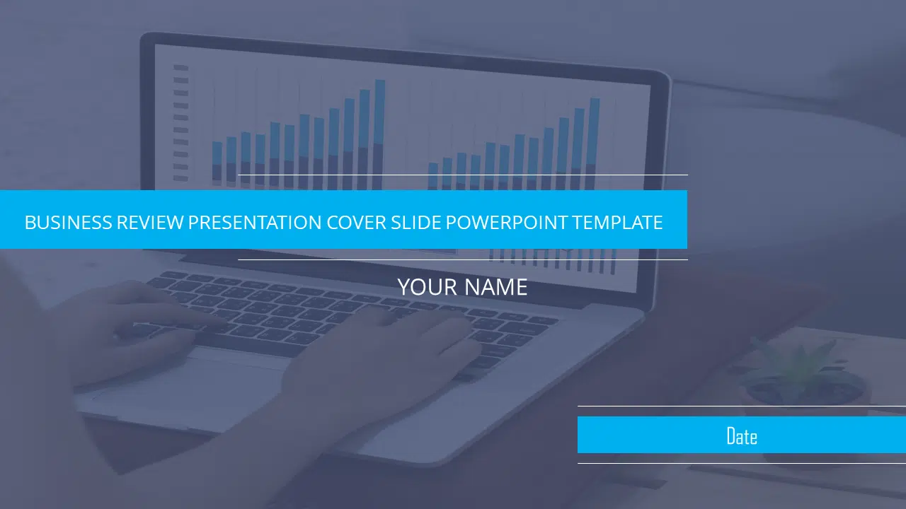 Business Review Presentation Cover Slide PowerPoint Template & Google Slides Theme