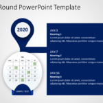 Calendar 2020 Round PowerPoint Template & Google Slides Theme