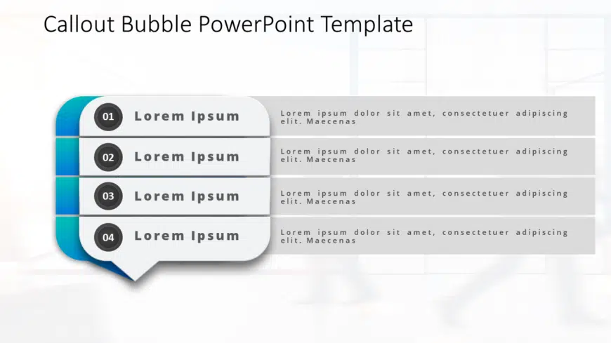 Callout Bubble 1 PowerPoint Template