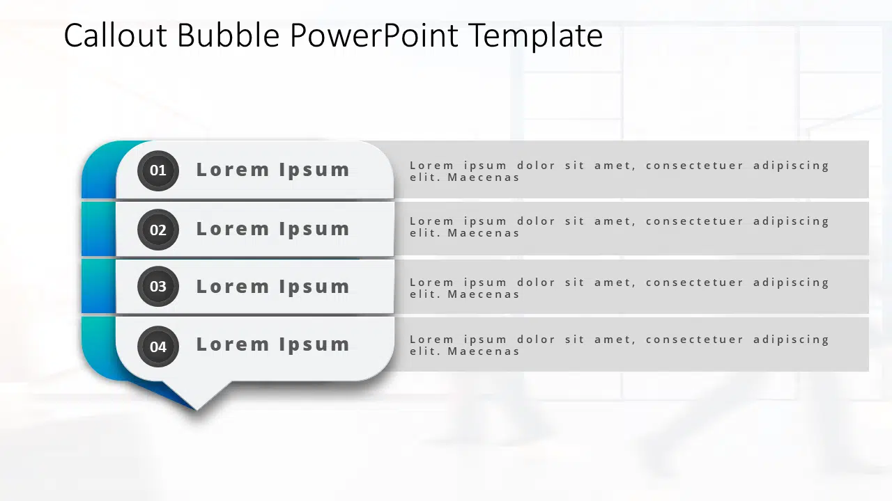 Callout Bubble 1 PowerPoint Template & Google Slides Theme