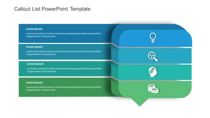 Callout List PowerPoint Template