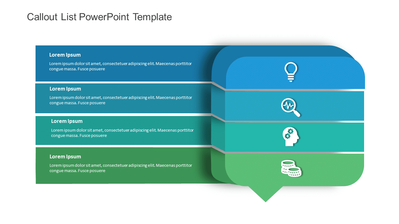 Callout List PowerPoint Template