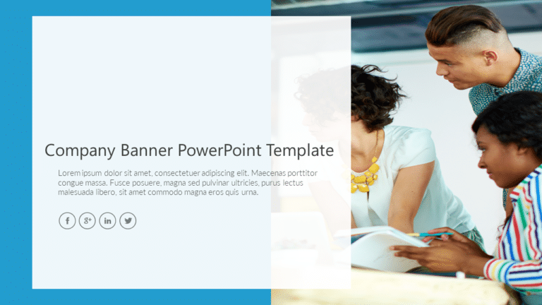 Company Banner PowerPoint Template & Google Slides Theme