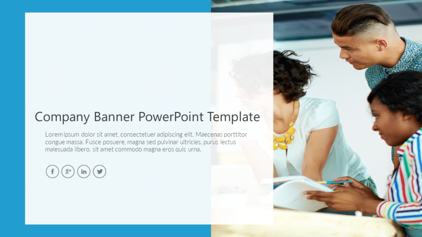 Company Banner PowerPoint Template