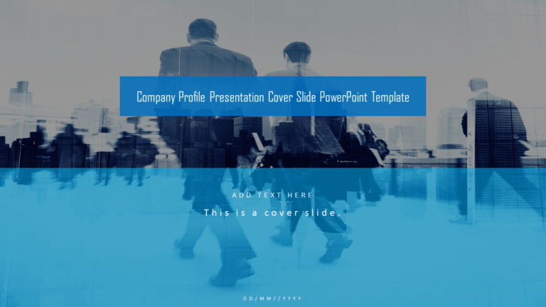 Company Profile Presentation Cover Slide PowerPoint Template