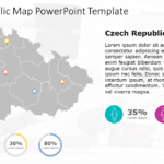 Czech Republic Map 8 PowerPoint Template & Google Slides Theme