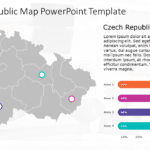Czech Republic Map 9 PowerPoint Template & Google Slides Theme