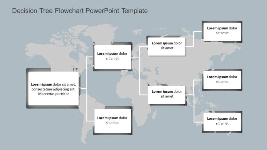 Decision Tree Flowchart PowerPoint Template 1