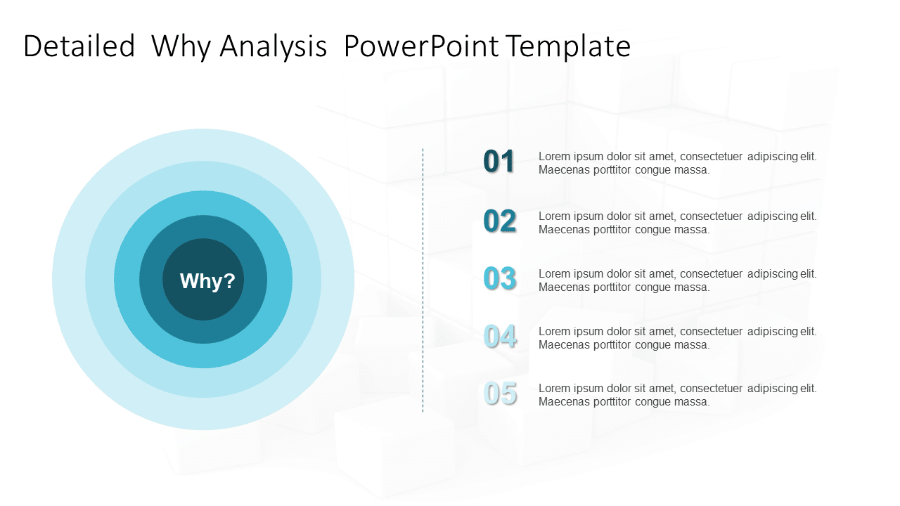 Detailed 5 Why Analysis 1 PowerPoint Template & Google Slides Theme