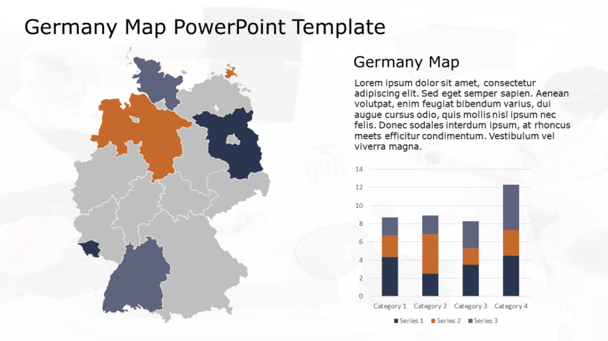 Germany Map 2 PowerPoint Template