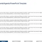 Horizontal Agenda PowerPoint Template & Google Slides Theme