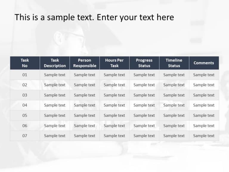 Project Status 5 PowerPoint Template & Google Slides Theme