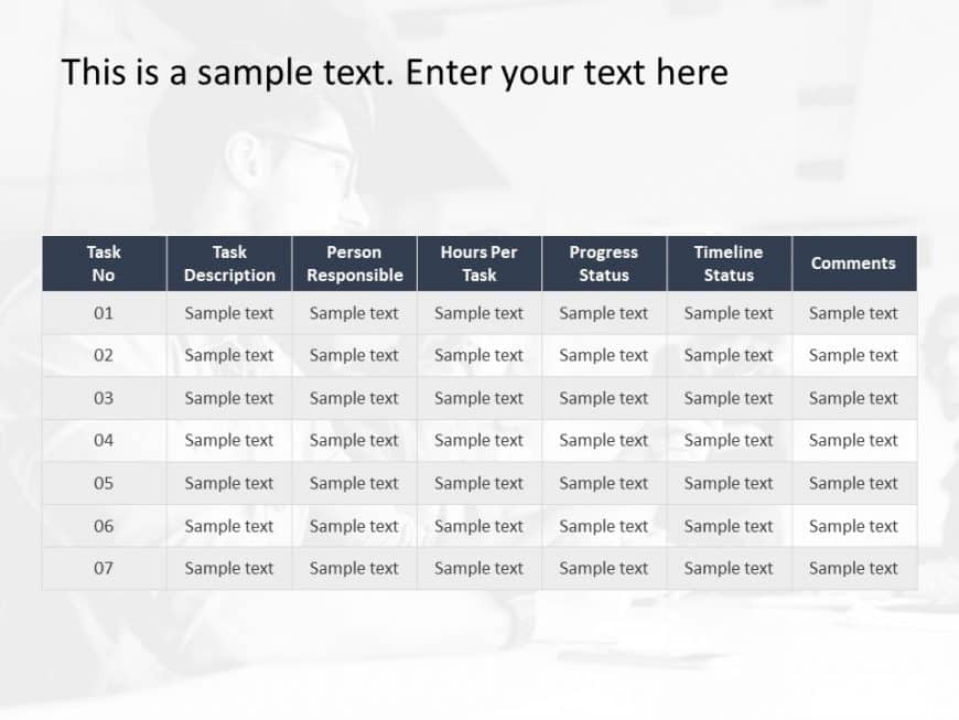 Project Status 5 PowerPoint Template