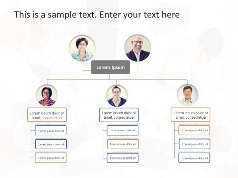 Org Chart 24 PowerPoint Template & Google Slides Theme