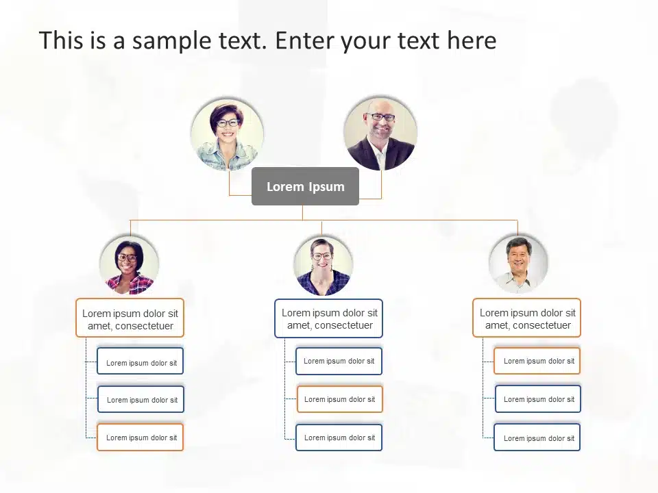 Org Chart 24 PowerPoint Template & Google Slides Theme