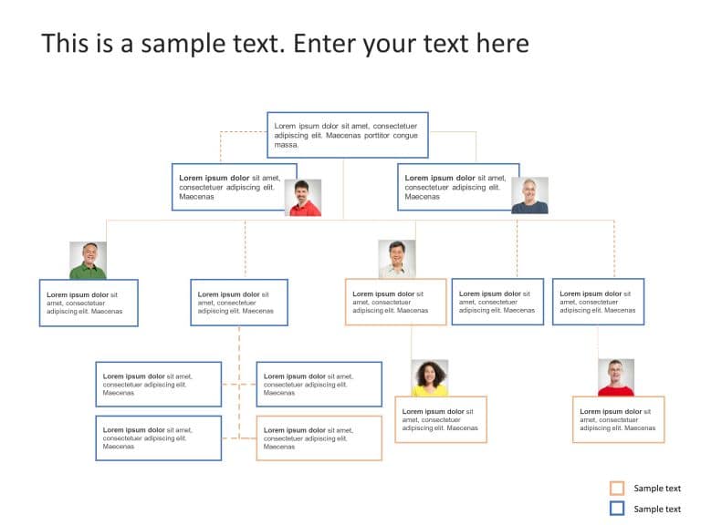 Org Chart 25 PowerPoint Template & Google Slides Theme