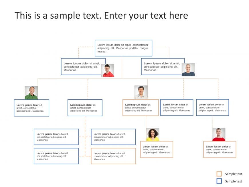 Org Chart 25 PowerPoint Template