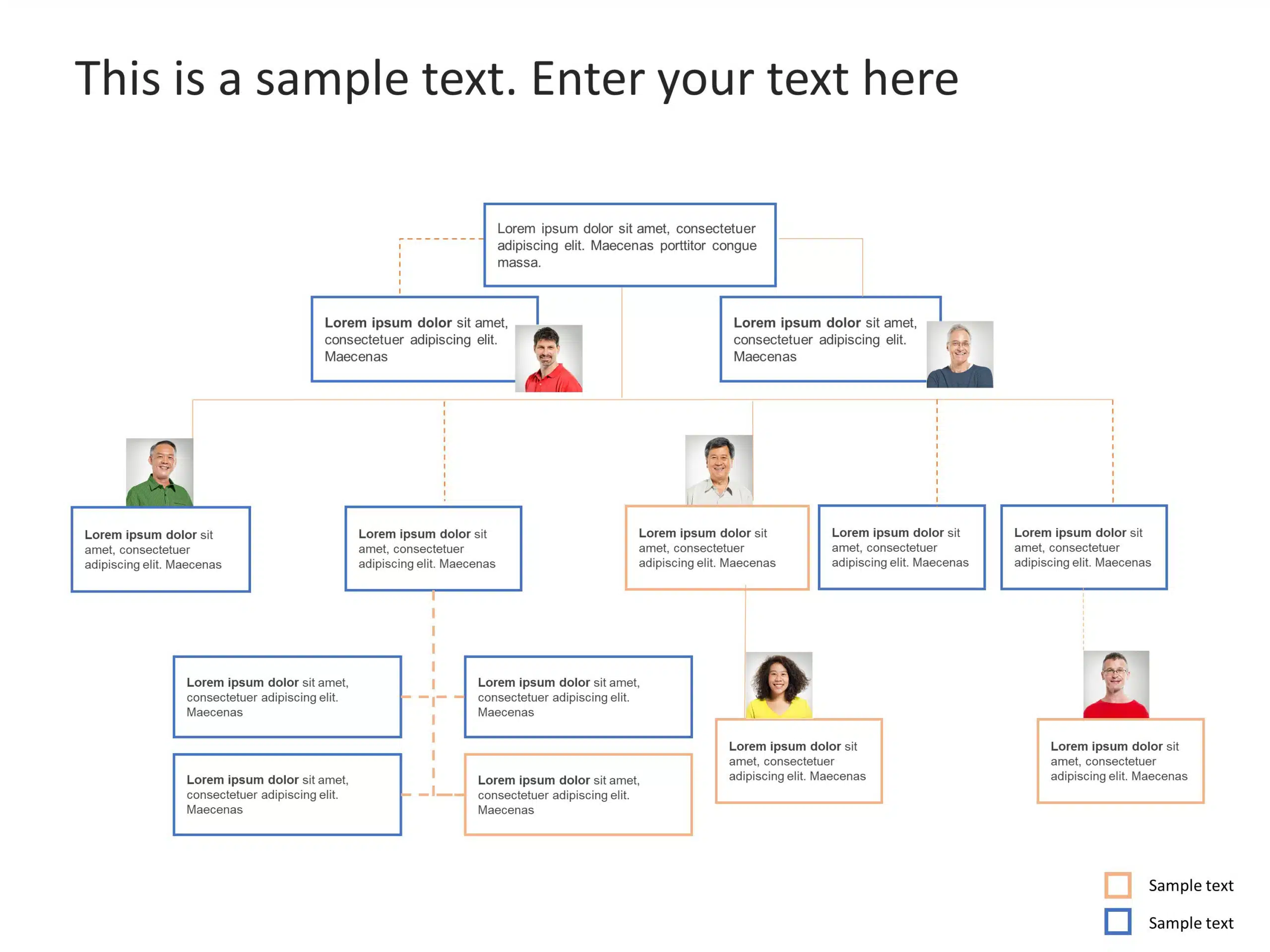 Org Chart 25 PowerPoint Template & Google Slides Theme