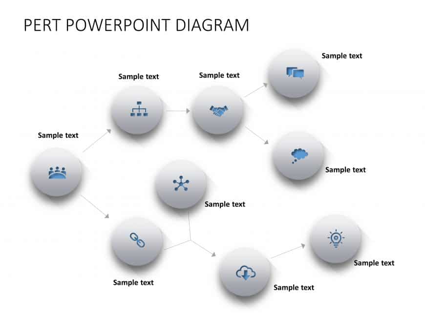 Pert Chart 1 PowerPoint Template