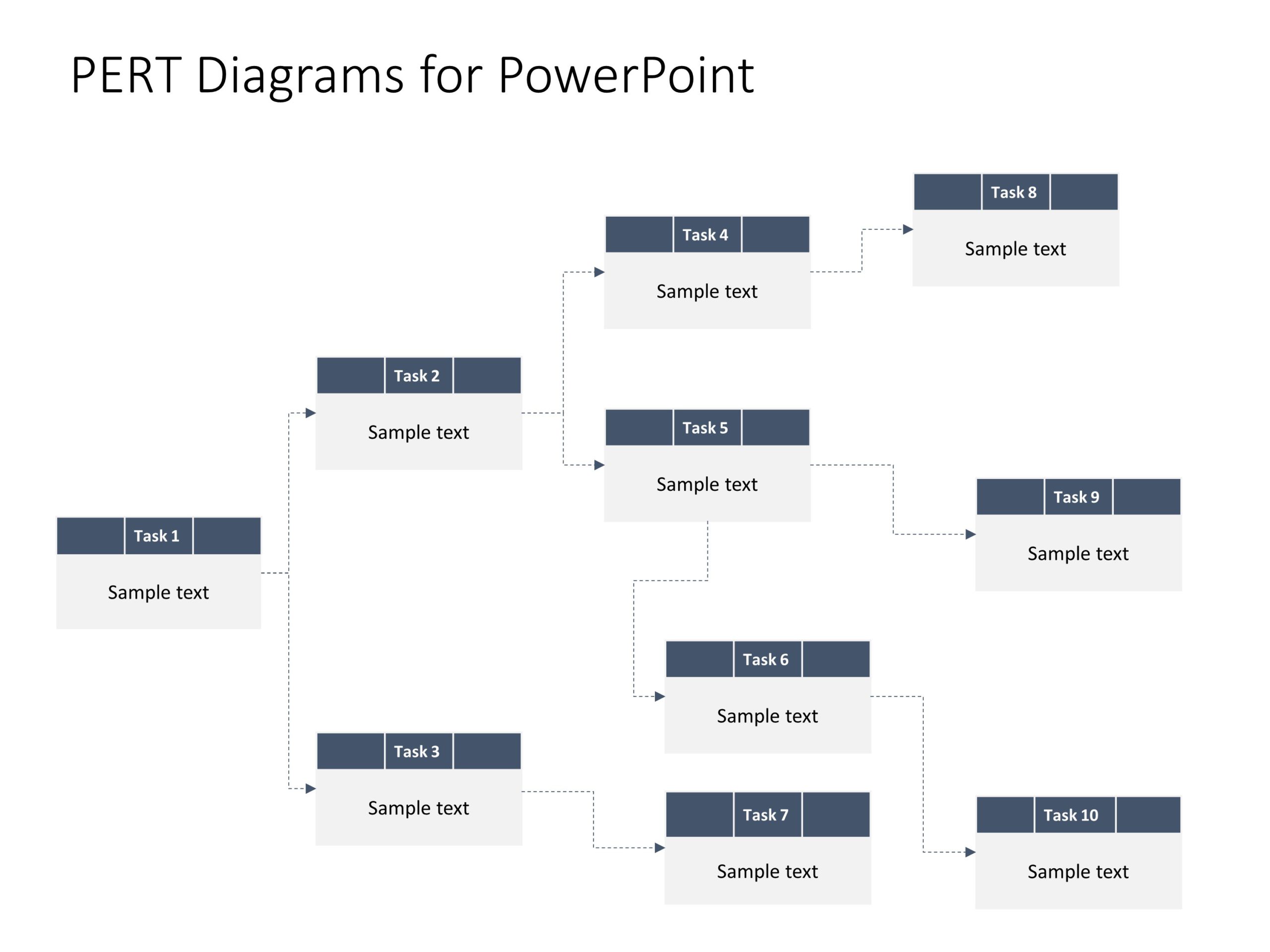 Pert Chart 2 PowerPoint Template