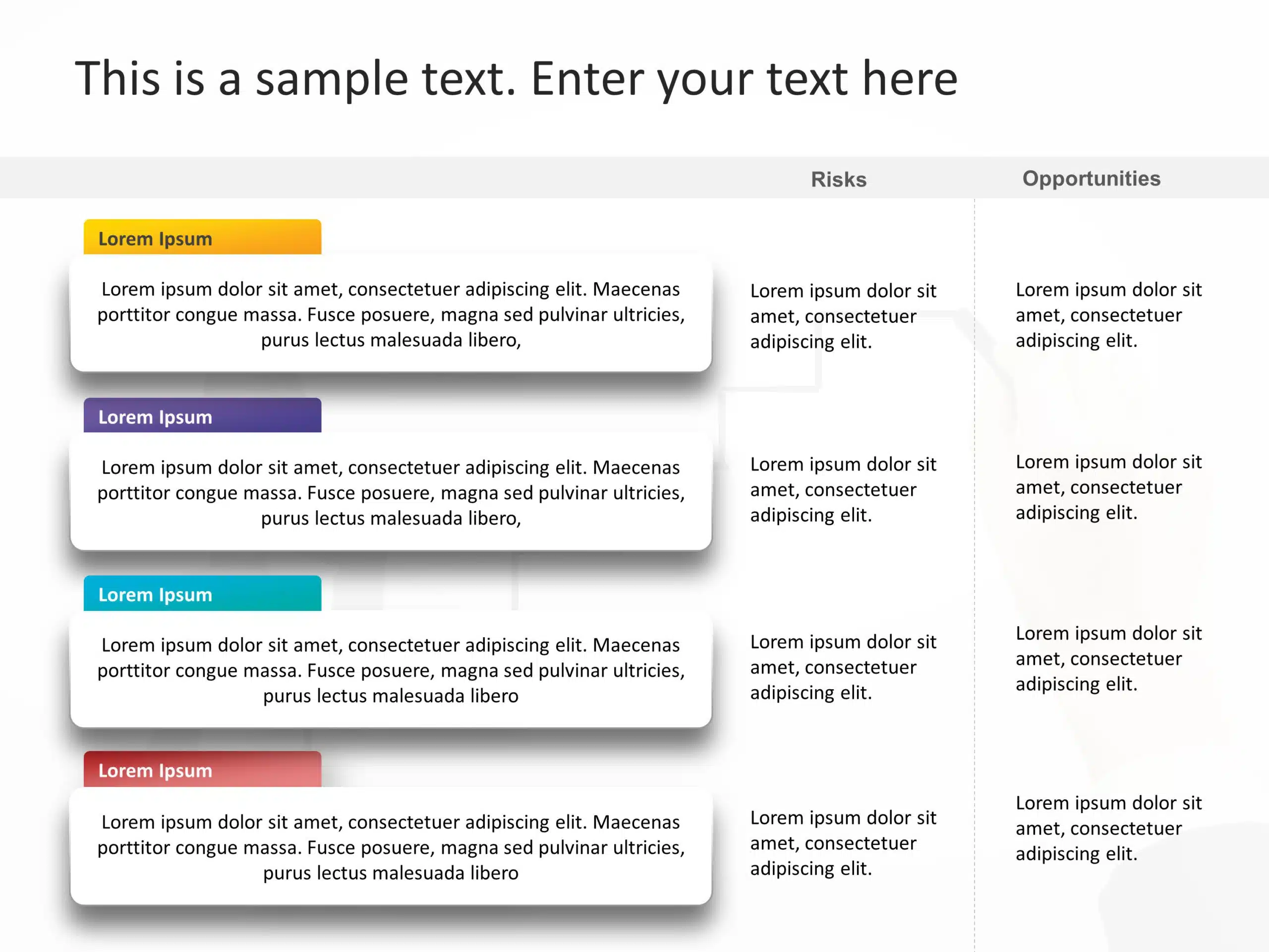 Strategic Initiatives 5 Powerpoint Template 4221