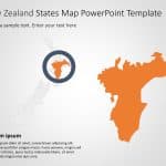 New Zealand Map 3 PowerPoint Template