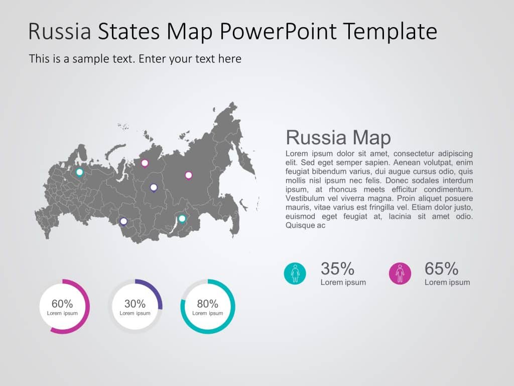 Russia Map PowerPoint Template 4 Map PowerPoint Templates SlideUpLift   ItemID2525 1024x768 