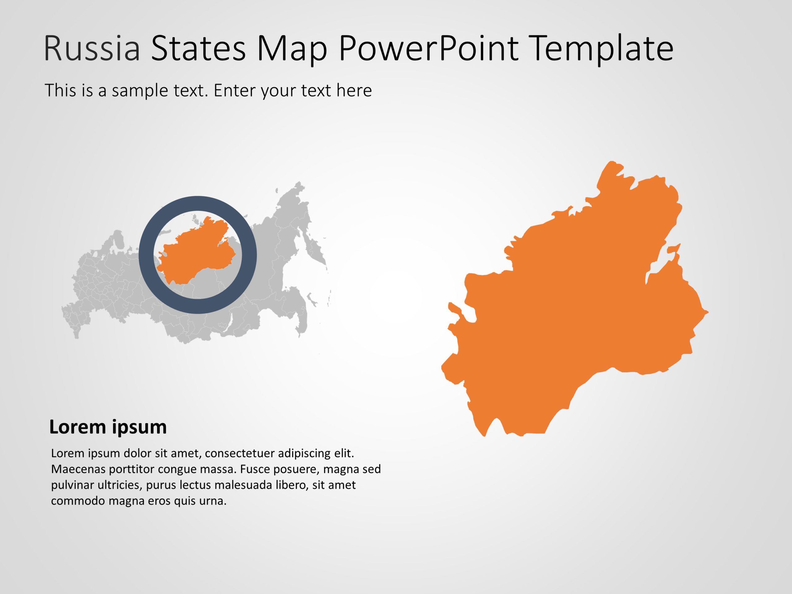 Russia Map 5 PowerPoint Template & Google Slides Theme