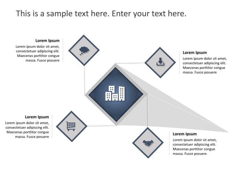 4 Steps Nodal 1 PowerPoint Template & Google Slides Theme