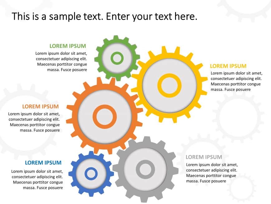 Gears Business Strategy PowerPoint Template