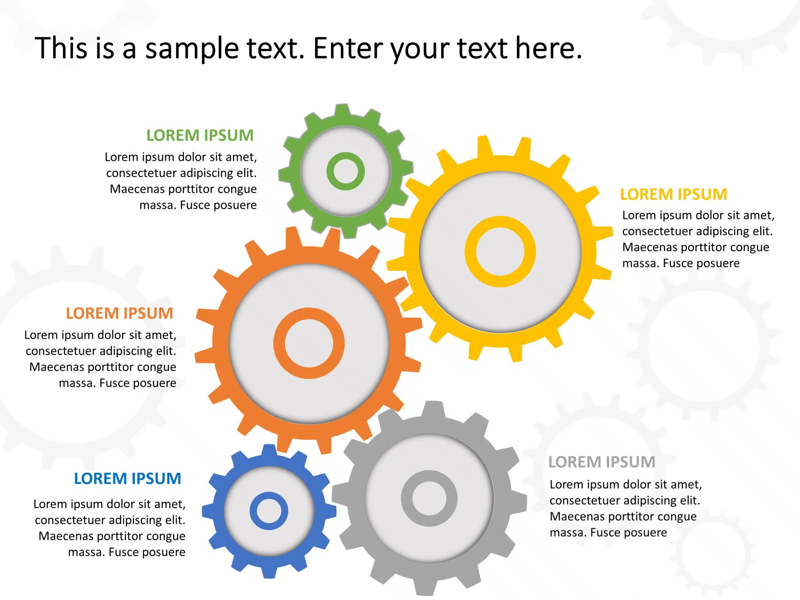 Gears Business Strategy PowerPoint Template & Google Slides Theme