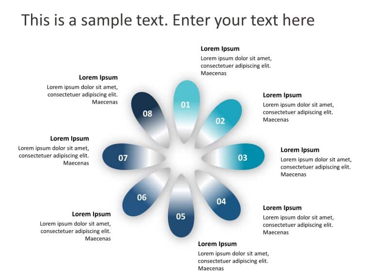 8 Steps Petal PowerPoint Template & Google Slides Theme