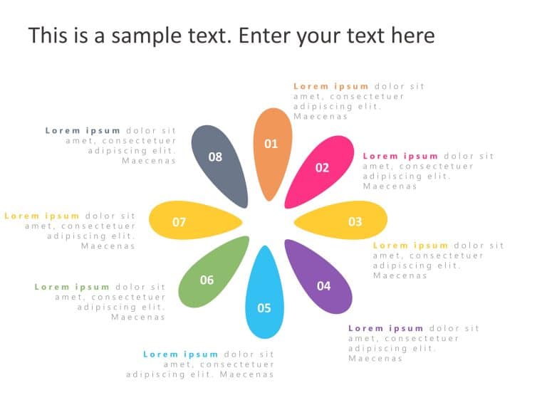 8 Steps Petal 3 PowerPoint Template & Google Slides Theme