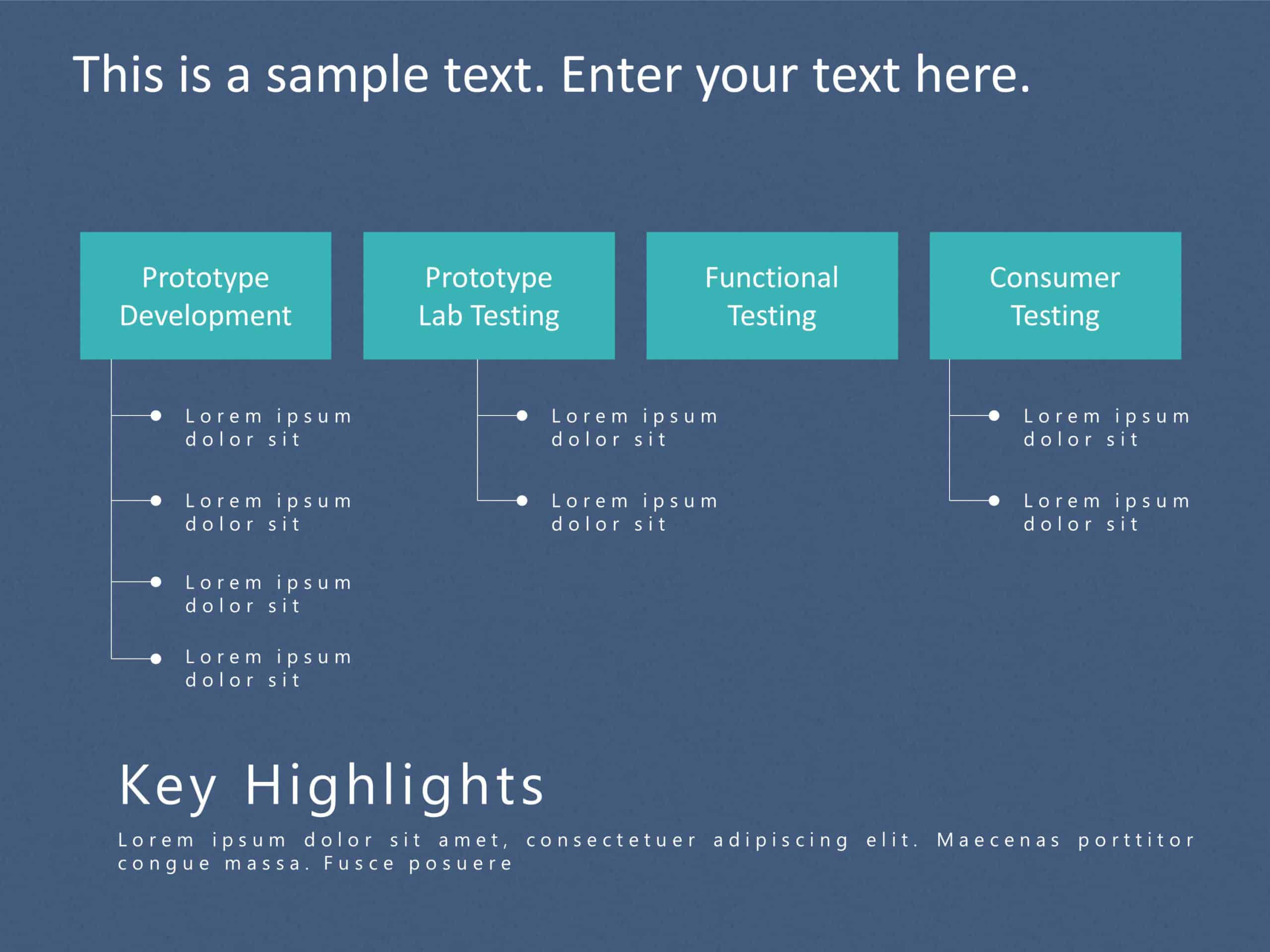 Slide Development Way Product Development RoadMap PowerPoint Template